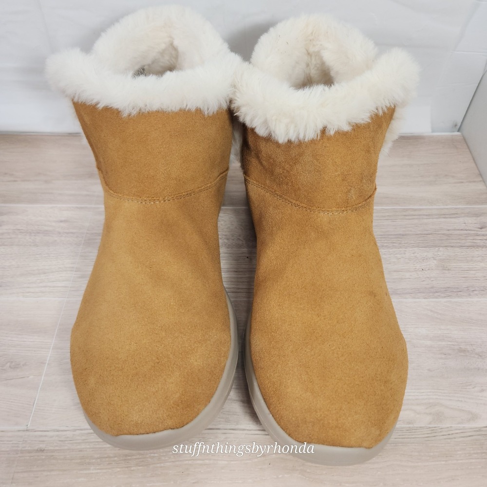 Sketchers‎ On the GO Joy - Bundle Up Women's US Size 8.5 Suede/Leather Chestnut